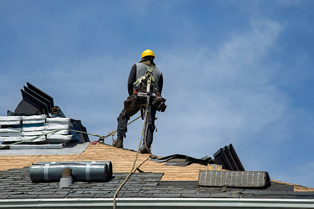 Professional Gutter Installation technician working in Greenbank, WA